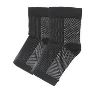 KSIEE - Plantar Fasciitis Compression Socks with Arch Support for Men and Women, 20-30mmhg Open Toe for Swelling, Sprain, Black -, XL(9-11IN)