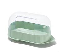KSIEE Small Animal Sand-Bath Box - Acrylic Critter's Sand Bath Shower Room & Digging Sand Container, Hamster Sand Bath Container Large Hamster Toilet Dust Bust Accessories for Small Animals (Green)