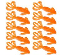 Ksikdeg 10PCS Robotic Shrimp Lures Realistic Swimming Action With Scintillate & Light Reflection Flexible Fishing Bicolor Jumping Shrimp Fishing Attract