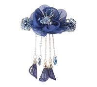 Ksikdeg Chinese Styles Hair Pin Handmade Flower Hair Clip Long Tassels Women Hairpin for Ponytails and Various
