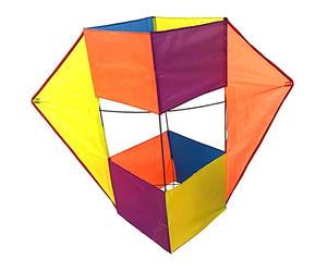 Ksikdeg Colorful Cube Box Kite Suitable for Flying for Children and Beginners Stereo Amazing Presents for Kids Kites for Children Boys for Adults for Adults Stunts