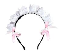 Ksikdeg Maid Headbands Women Girls Lolitas Headbands Soft Fabric Headwear Lovely Hair Band for Role Playing