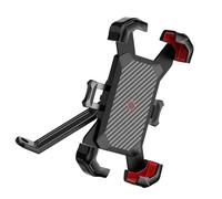 Ksikdeg Motorbike Phone Clamp, 360 Degree Rotatable, Auto Locking Designs for 4.7-7Inch Smartphone, Easy Access Charging