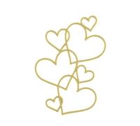 Ksikdeg New Love Heart Acrylic Valentine's Day Cake Valentine's Day Cake Toppers For Wedding Party Cake Decorations