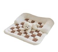 Ksikdeg Pet Lounger Bed with Eggs Foam Bolsters Plush Dog Sofa Mat Easy to Antislip Dogs Sofa Bed Sleep Cushions Pet