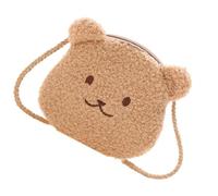 Ksikdeg Plush Coin Purse Wallet Crossbody Bag Cartoon Pouches Minis Handbag Change Purse Shoulder Bag With Zippers Travel Cartoon Pouch With Zippers