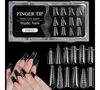 Ksikdeg Poly Extension Gels Duals Nails Forms Nails Molds with Scale Builder Fake Nails for Gels Manicure Nails Art