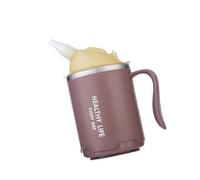 Ksikdeg Rustless Medical Feeding Cup 400ml Spill Immune Lid For Elderly And Disabled Against Desire Straw Excellent For Liquid Food Alone Action Disabled Friendly Impermeable Drinking Cup