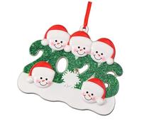 Ksikdeg Snowman Couple Christmas Decoration Hanging Pendant Handcrafted Resin Ornament For Family Love Celebration Christmas Tree Decoration Resin