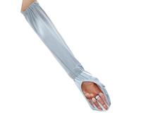 Ksikdeg Sun Protected Fingerless Gloves Elastic Ice Silk Fabric Full Hand Coverage For Biking Running Outdoor Activities Sweat Wicking Gardening Gloves