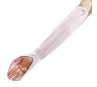 Ksikdeg Sun Protected Fingerless Gloves Elastic Ice Silk Fabric Full Hand Coverage For Biking Running Outdoor Activities Sweat Wicking Gardening Gloves