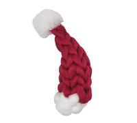 Ksikdeg Super Thick Icelandic Wool Christmas Hat For Wine Bottles Tree Decorations Craft Projects And Holiday Tabletop Displays Red White Santa Hat Ornament