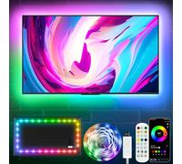 KSIPZE TV Led Lights 5M, RGB Led Lights for 45"-75" TV Backlights with Remote,APP & Button Control,Music Sync Color Changing, USB Powered Strip Light for Bedroom Gaming Room