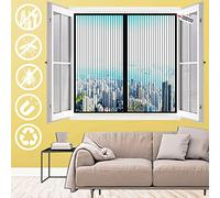 KSITH Magnetic Window Screen, Automatically Closed Anti Mosquito Pest Window Fly Screen Net, Ventilation Easy To Install Magnetic Fly Screen, for Door Window-Black|| 60x100cm(23x39inch)