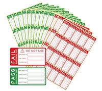 KSIWRE Pat Testing Stickers, 360 PCS Pass and Fail Pat Testing Labels for Electronic Portable Appliance Safety Test, 300 PCS Green Pass & 60 PCS Red Fail PAT Test Labels (Self-Adhesive)