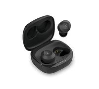 KSIX Oblivion Wireless Bluetooth Headphones, HD Microphone for Calls, Waterproof, Voice Assistants, 19h Autonomy, True Wireless Stereo, Touch Control, Black