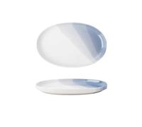ksjdieunf Dessert Plates Ceramic Fish Plate Oval Shallow Restaurant Kitchen Serving Dinner Dinner Tableware(A)