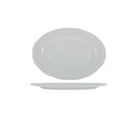 ksjdieunf Dessert Plates Ceramic Pure White Fish Plate Household Steamed Grilled Large Oval Home Kitchen Serving Tableware Restaurant Service Dinner Tableware(12 in)