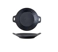 ksjdieunf Dessert Plates Ceramic Underglaze Color Tableware Plate Household Multifunctional Cold Dish Hot Soup Japanese Commercial Dinner Tableware(B)