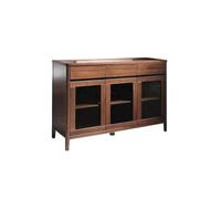 ksjdieunf Kitchen Pantry Cabinet Modern Solid Wood Sideboard Tableware Cabinet Against The Wall Home Bowl Cabinet Buffet Cabinet With Storage