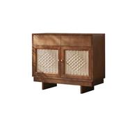 ksjdieunf Kitchen Pantry Cabinet Nordic Wooden Sideboard Modern Living Room Storage Cabinet Rattan Porch TV Cabinet Buffet Cabinet With Storage