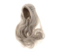 KSJOAIDDE 1/6 Scale Woman Doll Hair Hair Wig for 12 In Female Figures Accessories Silvery