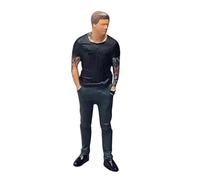 KSJOAIDDE 1/64 People Figure Hand Painted for Photography Props Miniature Scene Layout black Height:2.6 cm
