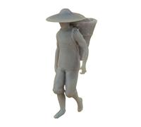 KSJOAIDDE 1/87 Scale Farm Keeper Model Resin DIY Scene Character Model Miniature Scene male 2 cm