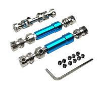 KSJOAIDDE 2 Pcs CVD Center Driving Shaft Upgraded Part Set Metal RC Car Drive Shaft blue 8x12x2 cm