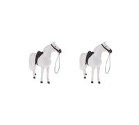 KSJOAIDDE 2 set of 1/6 Scale Soldier Scene War Horse Model for 12In Action Figures White