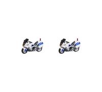 KSJOAIDDE 2 set of 1/64 Scale Police Figures Role Play Figure Landscape Decor Tiny People Model 1 motorcycle