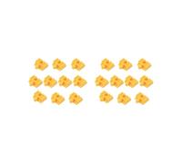 KSJOAIDDE 2 set of 10Pcs Wood Train Track Adapter for Stem Kits Toy Building Set Building Games Yellow