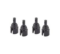 KSJOAIDDE 2 set of 2Pcs Metal Differential Cup Front Rear Dog Bones Part for 1/14 16208 14301 black 12x23 mm