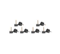 KSJOAIDDE 2 set of 3 Pairs High Heel Tips Shoes Replacement Tap Caps Shoes Repair 10.5x12.5 mm Black