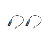 KSJOAIDDE 2 set of 4.5 mm MINI XLR Female to XLR Male Stereo Audio Adapter Cable Mini Jack 1M