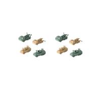 KSJOAIDDE 2 set of 4 Pcs 1:144 Scale Reconnaissance Vehicles Miniature Tanks for Adults Boys
