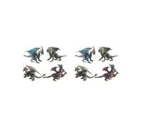 KSJOAIDDE 2 set of 4 Pcs Evil Dragon Action Figures Prehistoric Jungle Animals for Birthday
