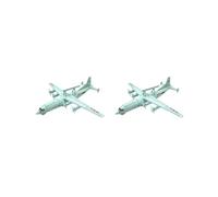KSJOAIDDE 2 set of 4D Aviation Model Handmade 1/240 Scale for Party Favors Children Table Scene 200 Air Early 16x17.4x4 cm