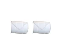 KSJOAIDDE 2 set of 4x Horse Leg Wraps Fleece Thick for Race Equestrian Accessories Exercising White 250x12 cm