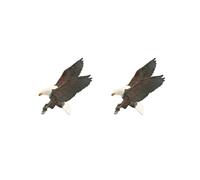 KSJOAIDDE 2 set of Animal Bird Figure Eagle Educational Collectible for Coffee Table Desk A