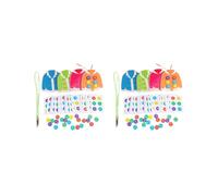 KSJOAIDDE 2 set of Busy Board Threading Lacing Children Early Educational Toys Lacing Sewing