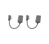 KSJOAIDDE 2 set of Car Audio Cable Adapter Bluetooth 4.0 AUX Music Interface AMI for Audi
