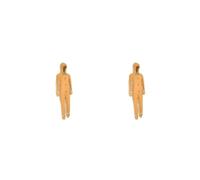 KSJOAIDDE 2 set of Christmas Cosplay Funny Gingerbread Costume for Halloween Festival Party S Yellow