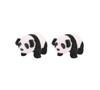KSJOAIDDE 2 set of Electric Sounding Walking Panda Doll Toy Appease Toy Plush musical Gift