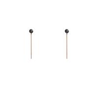 KSJOAIDDE 2 set of Music Instrument Mallet Friction Gong Mallet for Acoustic Percussion Playing S black