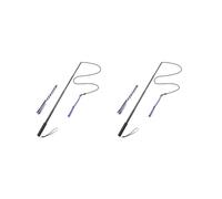 KSJOAIDDE 2 set of Retractable Dog Interactive Stick Extendable Flirt Pole Funny Chasing Toy Black 89 cm