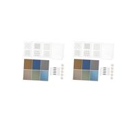 KSJOAIDDE 2 Set of Sashiko Coaster Kit Embroidery Starter Kit for Quilting Art Craft Patchwork Set C