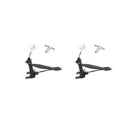 KSJOAIDDE 2 set of Single Foot Pedal Professional for Electronic Drums Beginner Jazz Drums Kits Black 26x15x10 cm