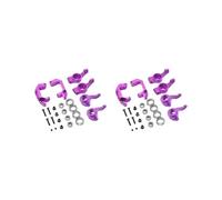 KSJOAIDDE 2 set of Steering Hub Front Hub Carrier for HSP 102012 Rear Hub Set Buggy Car Model Purple 4.2x1.8 cm