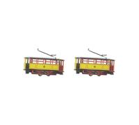 KSJOAIDDE 2 set of Tram Model Iron Decor Transport Car Model for Boys Girls 3 Years Old up Gift